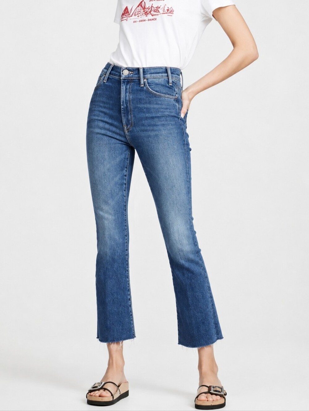 MOTHER The Hustler Ankle Fray In Wishful Drinking Jean 28